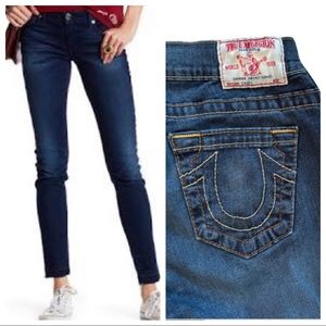 True Religion Casey Skinny Jeans Size 26W x 29.5L